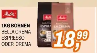 1kg bohnen bella crema espresso oder crema