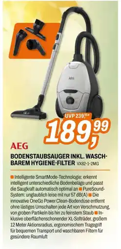 Expert Bodenstaubsauger inkl. wasch- barem hygiene-filter Angebot
