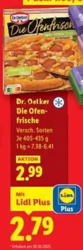 Lidl Dr. Oetker Die Ofen- frische Angebot