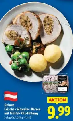 Lidl Deluxe Frisches Schweine-Karree mit Trüffel-Pilz-Füllung Angebot
