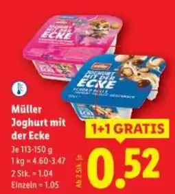 Lidl Müller Joghurt mit der Ecke Angebot