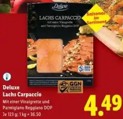 Lidl Deluxe Lachs Carpaccio Angebot