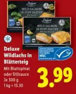 Lidl Deluxe Wildlachs in Blätterteig Angebot