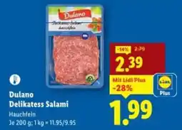 Lidl Dulano Delikatess Salami Angebot