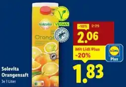 Lidl Solevita Orangensaft Angebot