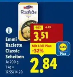 Lidl Emmi Raclette Classic Scheiben Angebot