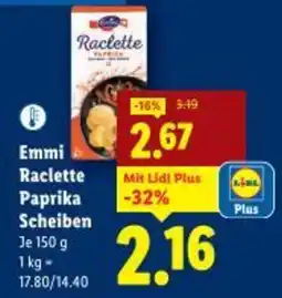 Lidl Emmi Raclette Paprika Scheiben Angebot