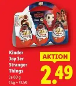 Lidl Kinder Joy 3er Stranger Things Angebot