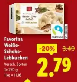 Lidl Favorina Weiße- Schoko- Lebkuchen Angebot