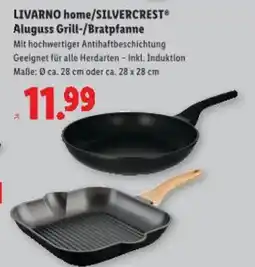 Lidl LIVARNO home/SILVERCREST Aluguss Grill-/Bratpfanne Angebot