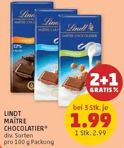 PENNY Lindt maître chocolatier Angebot