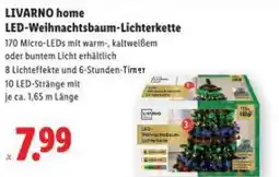 Lidl LIVARNO home LED-Weihnachtsbaum-Lichterkette Angebot