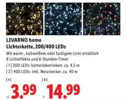 Lidl LIVARNO home Lichterkette Angebot