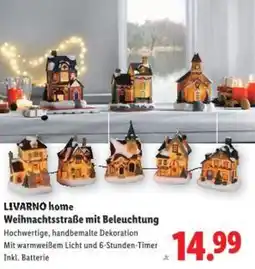 Lidl LIVARNO home Weihnachtsstraße mit Beleuchtung Angebot