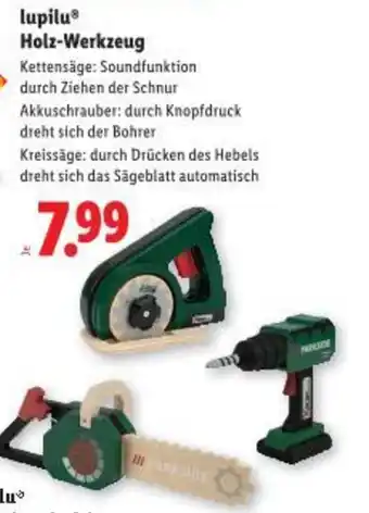 Lidl lupiluⓇ Holz-Werkzeug Angebot