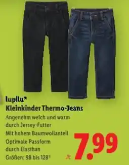 Lidl lupilu Kleinkinder Thermo-Jeans Angebot