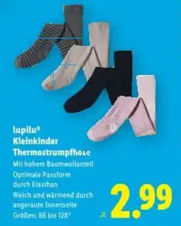 Lidl lupilu Kleinkinder Thermostrumpfhose Angebot