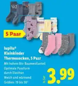 Lidl lupilu Kleinkinder Thermosocken Angebot