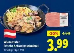 Lidl Wiesentaler Frische Schweinsschnitzel Angebot