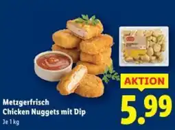 Lidl Metzgerfrisch Chicken Nuggets mit Dip Angebot
