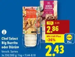 Lidl Chef Select Big Burrito oder Dürüm Angebot