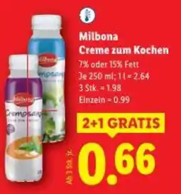 Lidl Milbona Creme zum Kochen Angebot
