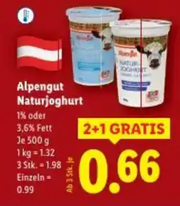 Lidl Alpengut Naturjoghurt Angebot