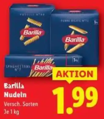 Lidl Barilla Nudeln Angebot