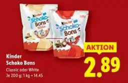 Lidl Kinder Schoko- Bons Angebot