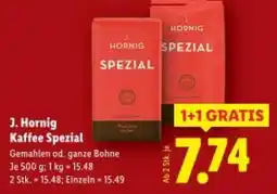 Lidl J. Hornig Kaffee Spezial Angebot