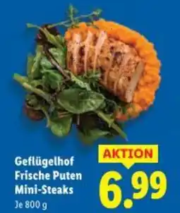 Lidl Geflügelhof Frische Puten Mini-Steaks Angebot