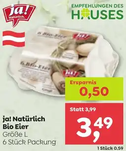 ADEG ja! Natürlich Bio Eier Angebot