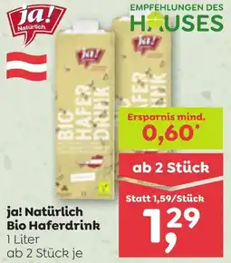 ADEG ja! Natürlich Bio Haferdrink Angebot