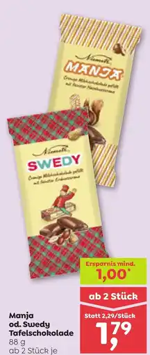 ADEG Manja od. Swedy Tafelschokolade Angebot