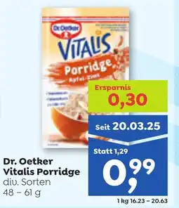 ADEG Dr. Oetker Vitalis Porridge Angebot