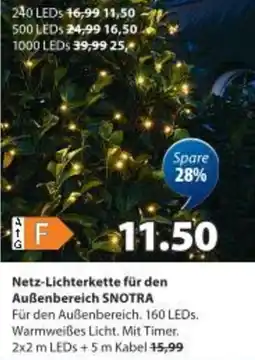 JYSK Netz-Lichterkette für den Außenbereich Angebot