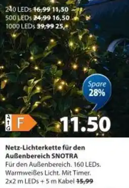 JYSK Netz-Lichterkette für den Außenbereich Angebot