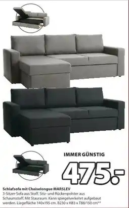 JYSK Schlafsofa mit Chaiselongue Angebot