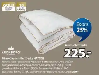 JYSK Gänsedaunen-Bettdecke Angebot