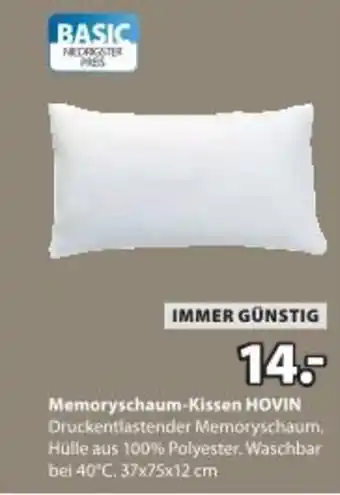 JYSK Memoryschaum-Kissen Angebot