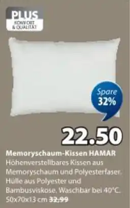 JYSK Memoryschaum-Kissen Angebot