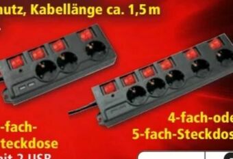Norma Einzeln Schaltbare Steckdosen Angebot