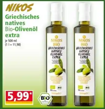 Griechisches natives Bio-Olivenöl extra