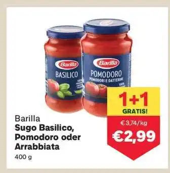Barilla Sugo Basilico, Pomodoro oder Arrabbiata