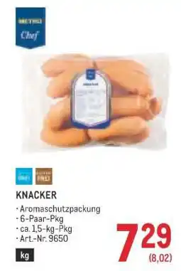 Metro KNACKER Angebot