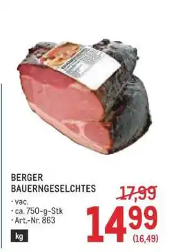 Metro Berger Bauerngeselchtes Angebot