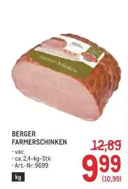 Metro Berger Farmerschinken Angebot
