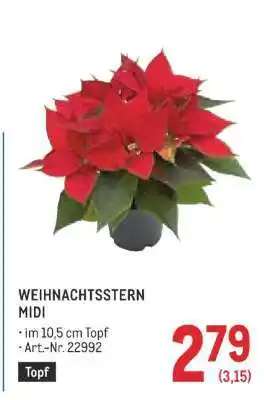 Metro WEIHNACHTSSTERN MIDI Angebot