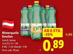 Lidl Römerquelle Emotion Angebot