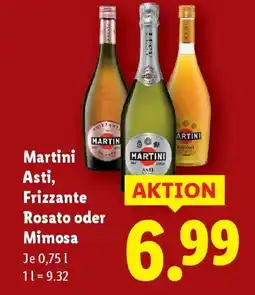 Lidl Martini Asti, Frizzante Rosato oder Mimosa Angebot